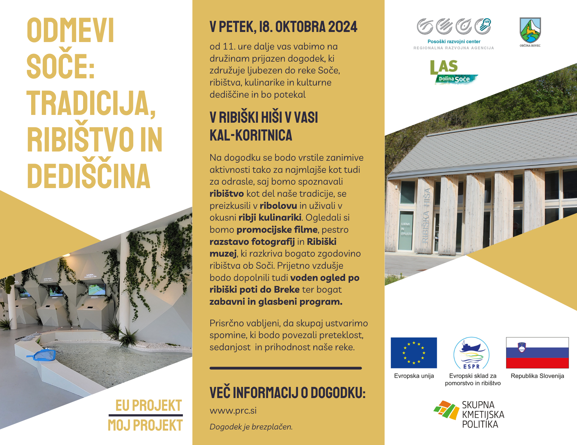 Vabilo na dogodek, kjer se srečajo tradicija, ribištvo in kulturna dediščina